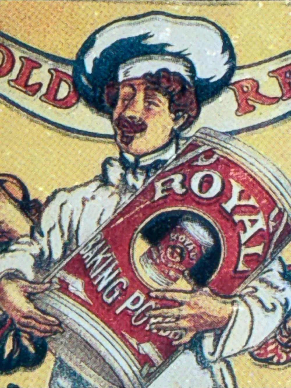 Vintage Royal Baking Powder Advertising Tin Canister Round Metal Storage Tin 8